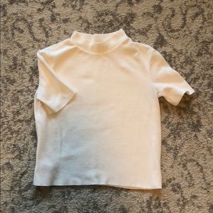 Zara White Cowl-Neck Top